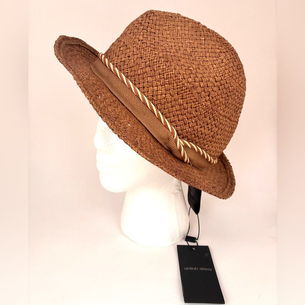 Giorgio Armani Cappello Classic Straw Hat (NWT!)